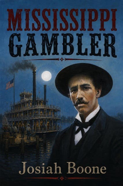 Mississippi Gambler: A Classic Western – omslag til lydbogen af Josiah Boone