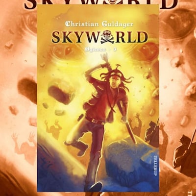 SkyWorld #3: Øgleøen – omslag til lydbogen af Christian Guldager