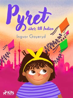 Pyret åker till Indien – omslag till ljudboken av Ingvor Goyeryd
