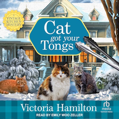 Cat Got Your Tongs – omslag til lydbogen af Victoria Hamilton
