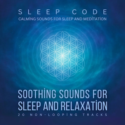 SLEEP CODE - Soothing Sounds for Sleep and Relaxation: 20 Non-Looping Tracks – omslag til lydbogen af Sleep Sound Productions LLC