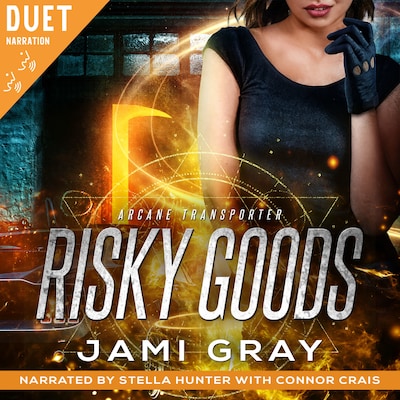 Risky Goods – omslag til lydbogen af Jami Gray