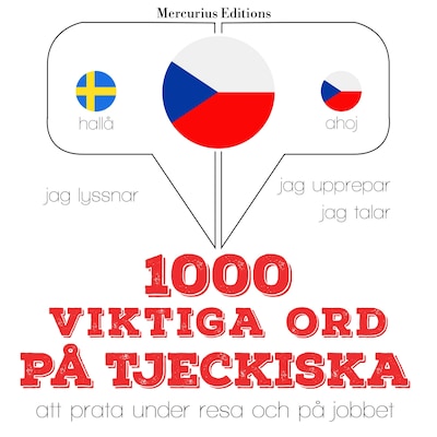1000 viktiga ord på tjeckiska – omslag till ljudboken av JM Gardner
