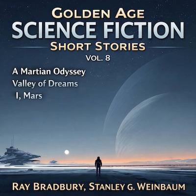 Golden Age Science Fiction Short Stories Vol. 8 – omslag til lydbogen af Ray Bradbury, Stanley G. Weinbaum