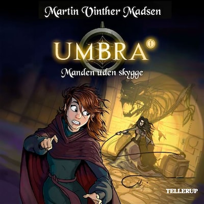Umbra #1: Manden uden skygge – omslag til lydbogen af Martin Vinther Madsen