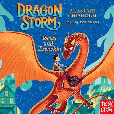 Dragon Storm: Tomas and Ironskin – omslag til lydbogen af Alastair Chisholm