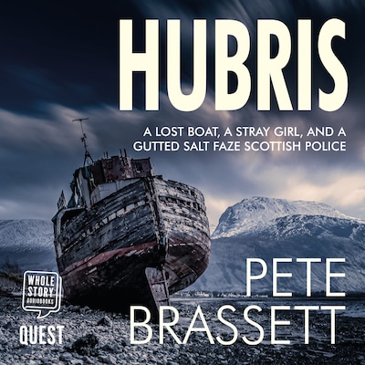 Hubris – omslag til lydbogen af Pete Brassett