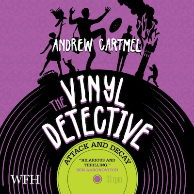 Attack and Decay – omslag til lydbogen af Andrew Cartmel