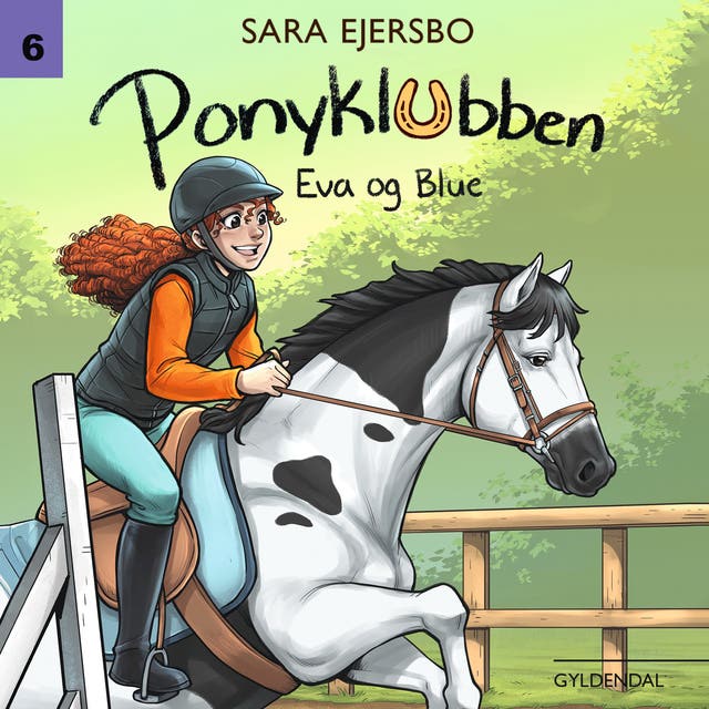 Ponyklubben. Eva og Blue – omslag til lydbogen af Sara Ejersbo