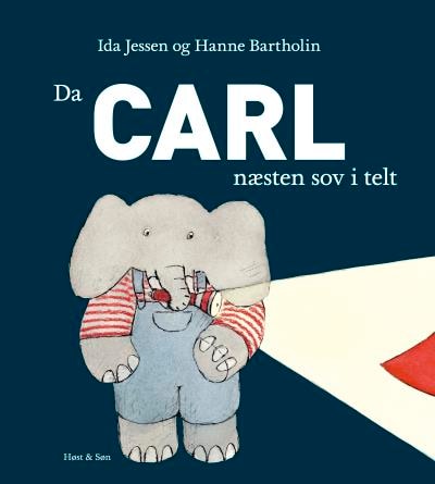 Da Carl næsten sov i telt – omslag til lydbogen af Ida Jessen