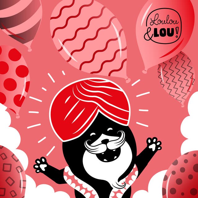 Meditatie - Lekker in slaap zweven – omslag van het luisterboek van Loulou en Lou