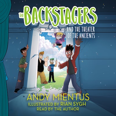 The Backstagers and the Theater of the Ancients – omslag til lydbogen af Andy Mientus