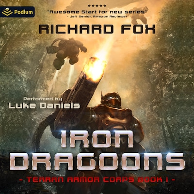 The Iron Dragoons – omslag til lydbogen af Richard Fox