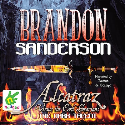 The Dark Talent: Alcatraz vs. the Evil Librarians, Book 5 – omslag til lydbogen af Brandon Sanderson