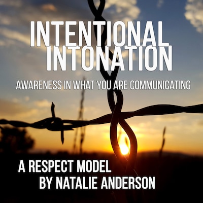 Intentional Intonation – omslag til lydbogen af Natalie Anderson