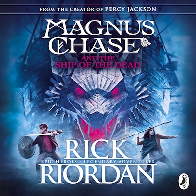 Magnus Chase and the Ship of the Dead (Book 3) – omslag til lydbogen af Rick Riordan