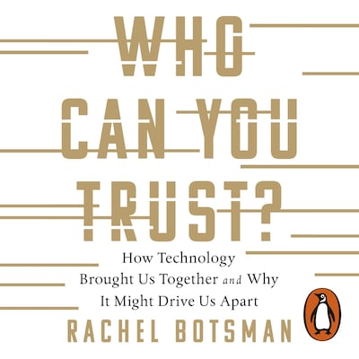 Who Can You Trust? – omslag til lydbogen af Rachel Botsman