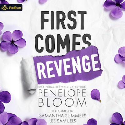 First Comes Revenge – omslag til lydbogen af Penelope Bloom