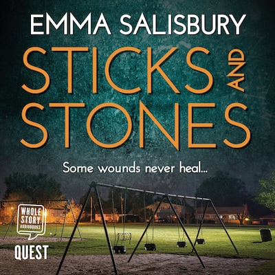 Sticks and Stones – omslag til lydbogen af Emma Salisbury