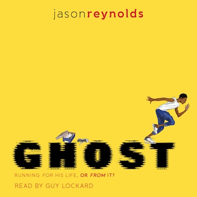 Ghost – omslag til lydbogen af Jason Reynolds