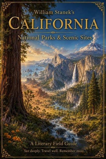 William Stanek's California: A Literary Field Guide to California National Parks & Scenic Sites – omslag til lydbogen af The Editors Of Our American National Parks