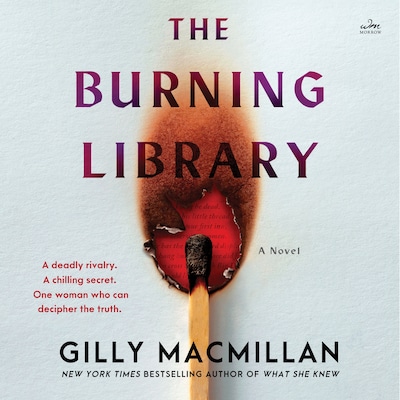 The Burning Library – omslag til lydbogen af Gilly Macmillan