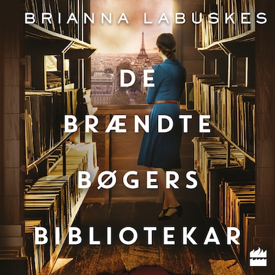 De brændte bøgers bibliotekar – omslag til lydbogen af Brianna Labuskes