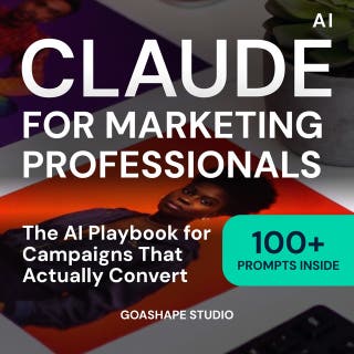 Claude for Marketing Professionals: AI Workflows for Campaigns, Content, and Client Results – omslag till ljudboken av Goashape Studio