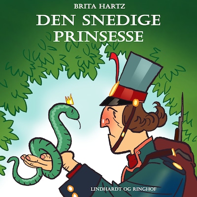 Den snedige prinsesse – omslag til lydbogen af Brita Hartz
