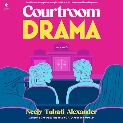 Courtroom Drama – omslag til lydbogen af Neely Tubati Alexander