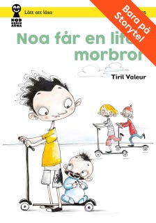 Noa får en liten morbror – omslag till ljudboken av Tiril Valeur