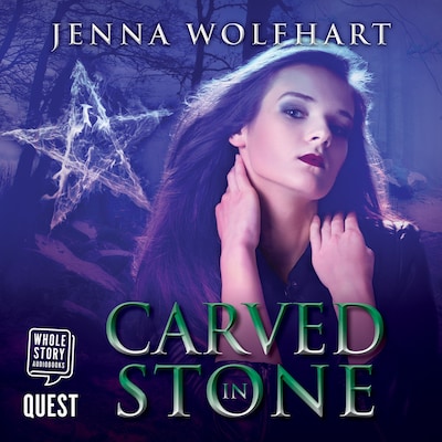 Carved in Stone – omslag til lydbogen af Jenna Wolfhart