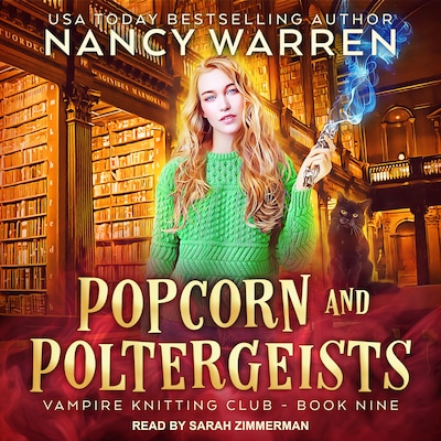 Popcorn and Poltergeists – omslag til lydbogen af Nancy Warren