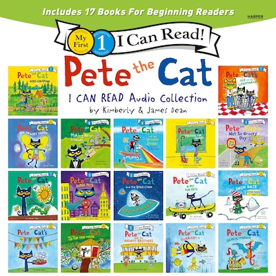 Pete the Cat I Can Read Audio Collection – omslag til lydbogen af James Dean, Kimberly Dean