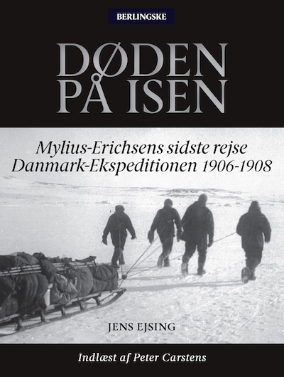 Døden på isen – omslag til lydbogen af Jens Ejsing