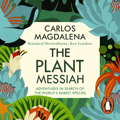 The Plant Messiah – omslag til lydbogen af Carlos Magdalena