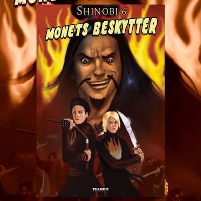 Shinobi #6: Monets beskytter – omslag til lydbogen af Lise Bidstrup