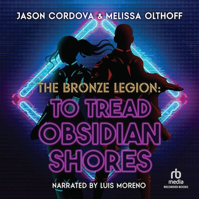 To Tread Obsidian Shores – omslag til lydbogen af Jason Cordova, Melissa Olthoff