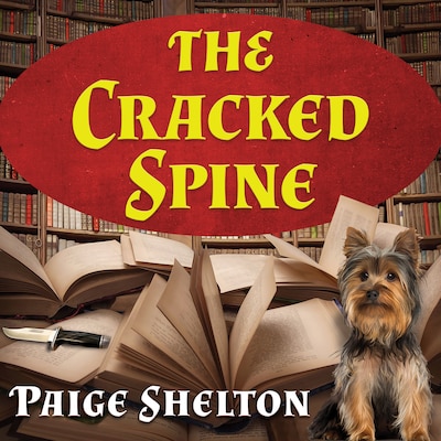 The Cracked Spine – omslag til lydbogen af Paige Shelton