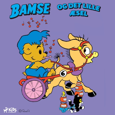 Bamse og det lille æsel – omslag til lydbogen af Rune Andréasson