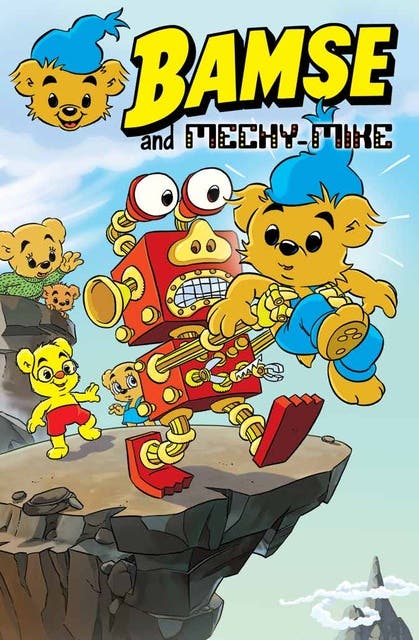 Bamse and Mechy-Mike – omslag til lydbogen af Rune Andréasson