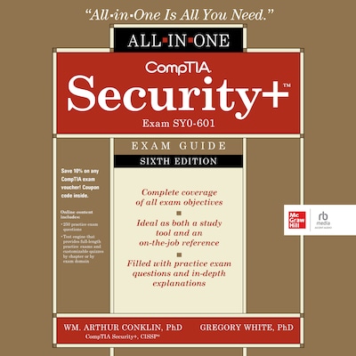 CompTIA Security+ All-in-One Exam Guide, Sixth Edition (Exam SY0-601) – omslag til lydbogen af Wm. Arthur Conklin, Greg White