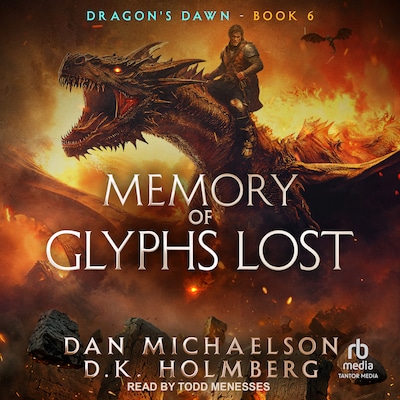 Memory of Glyphs Lost – omslag til lydbogen af Dan Michaelson, D.K. Holmberg