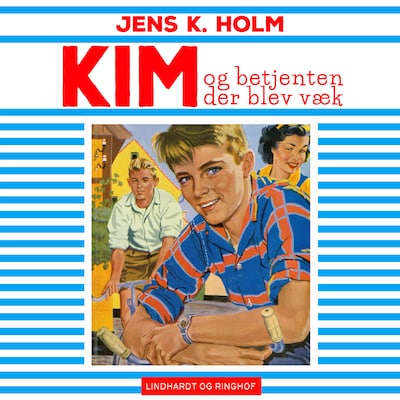 Kim og betjenten der blev væk – omslag til lydbogen af Jens K. Holm