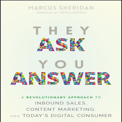 They Ask You Answer – omslag til lydbogen af Marcus Sheridan