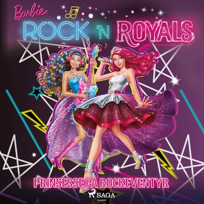 Barbie - Prinsesse på rockeventyr – omslag til lydbogen af Mattel