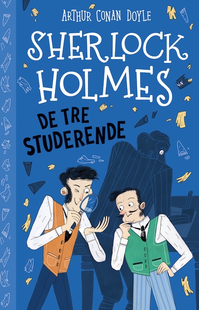 Sherlock Holmes (10) De tre studerende – omslag til lydbogen af Arthur Conan Doyle