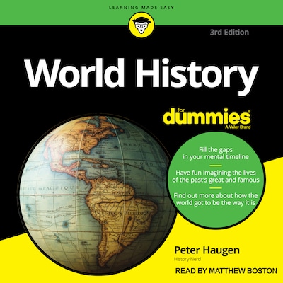 World History For Dummies, 3rd Edition – omslag til lydbogen af Peter Haugen