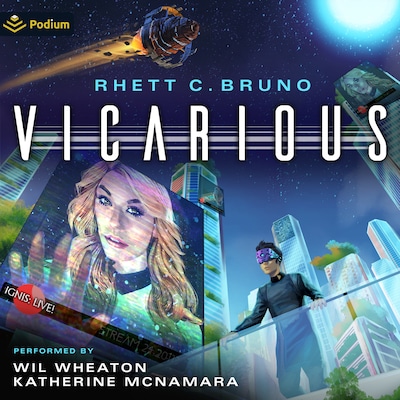 Vicarious – omslag til lydbogen af Rhett C. Bruno