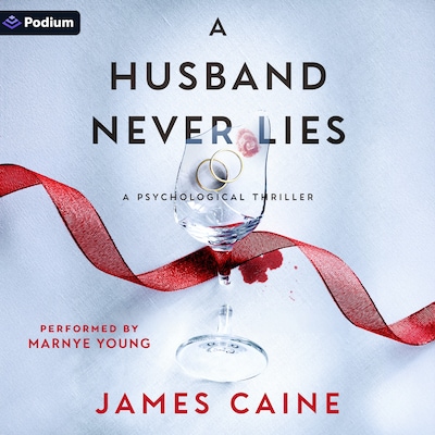 A Husband Never Lies – omslag til lydbogen af James Caine
